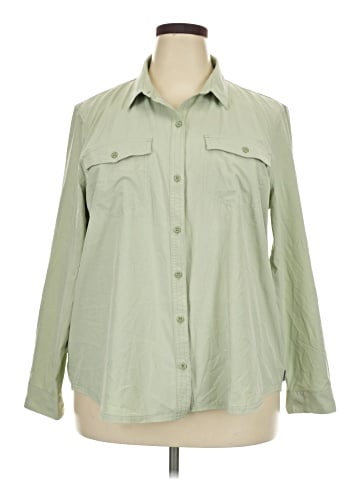 Eddie Bauer 3/4 Sleeve Button-Down Shirt (view 1)