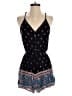 Xhilaration 100% Rayon Paisley Black Romper Size S - photo 1
