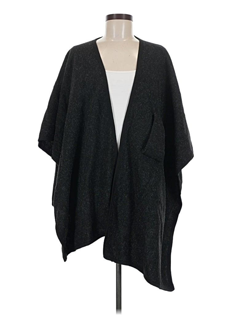 Pre-owned Assorted Brands Poncho In Black