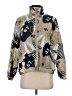 Petite Sophisticate 100% Silk Print Gold Track Jacket Size P (petite) - photo 1