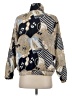 Petite Sophisticate 100% Silk Print Gold Track Jacket Size P (petite) - photo 2