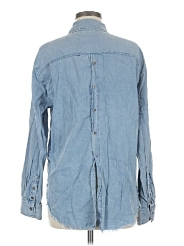 Hem & Thread Long Sleeve Button-Down Shirt (view 2)