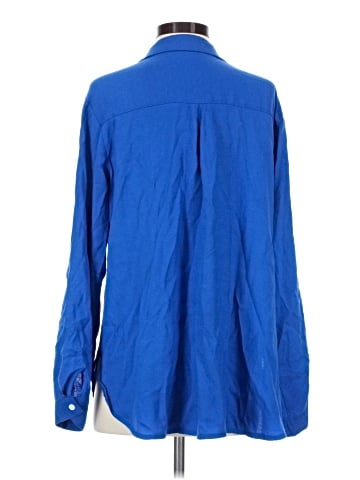 Unbranded Long Sleeve Button-Down Shirt (view 2)