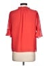 CeCe 100% Polyester Orange 3/4 Sleeve Blouse Size L - photo 2