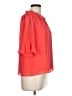 CeCe 100% Polyester Orange 3/4 Sleeve Blouse Size L - photo 4
