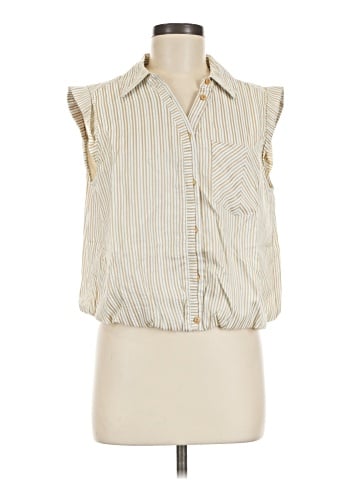 Democracy Sleeveless Button-Down Shirt (view 1)
