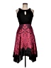 Sangria Paisley Black Cocktail Dress Size 8 Petite - photo 1