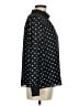 J.Crew 100% Polyester Polka Dots Black Long Sleeve Blouse Size M - photo 4