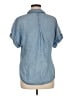 Quince Blue Short Sleeve Button-Down Shirt Size M - photo 2