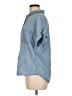Quince Blue Short Sleeve Button-Down Shirt Size M - photo 5