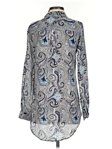 Calypso St. Barth Long Sleeve Silk Top (view 2)