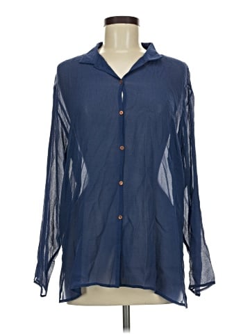 Eileen Fisher Long Sleeve Silk Top (view 1)