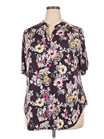 Perseption Concept Short Sleeve Blouse (view 1)