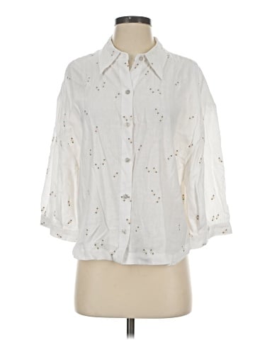 Eberjey 3/4 Sleeve Button-Down Shirt (view 1)