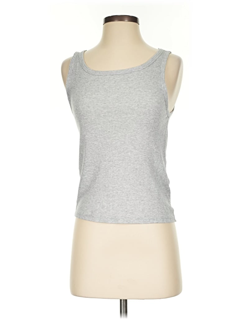 Pre-owned Jcrew Tank Top Silver Strapless Neckline Tops