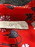 Ann Taylor LOFT 100% Polyester Floral Red Long Sleeve Blouse Size S (estimated) - photo 7