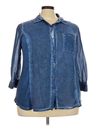 Style&Co 3/4 Sleeve Button-Down Shirt (view 1)
