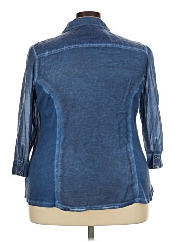 Style&Co 3/4 Sleeve Button-Down Shirt (view 2)
