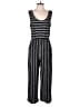 Xhilaration Stripes Silver Jumpsuit Size M - photo 1