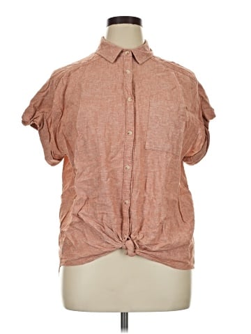 Terra & Sky Short Sleeve Blouse (view 1)