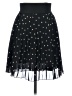 Zara Basic Stars Black Formal Skirt Size S - photo 2