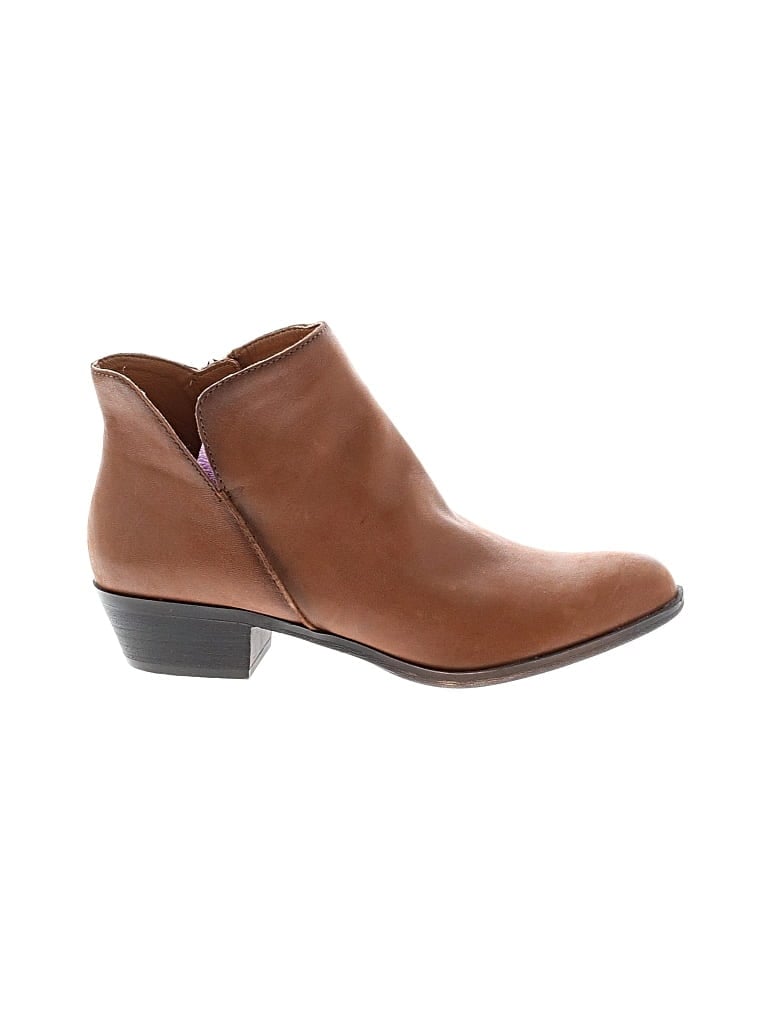 Pre-owned Lucky Brand Ankle Boots In Brown