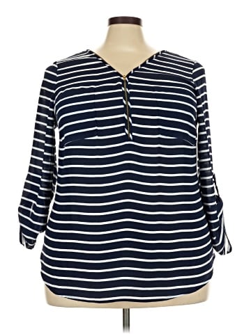 Roz & Ali 3/4 Sleeve Blouse (view 1)