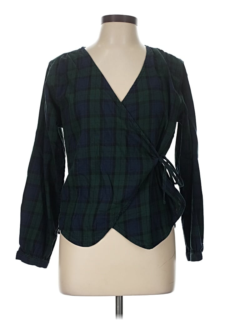 Pre-owned Dockers Cardigan Sweater In Green
