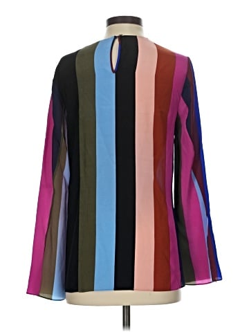 Diane von Furstenberg Long Sleeve Silk Top (view 2)