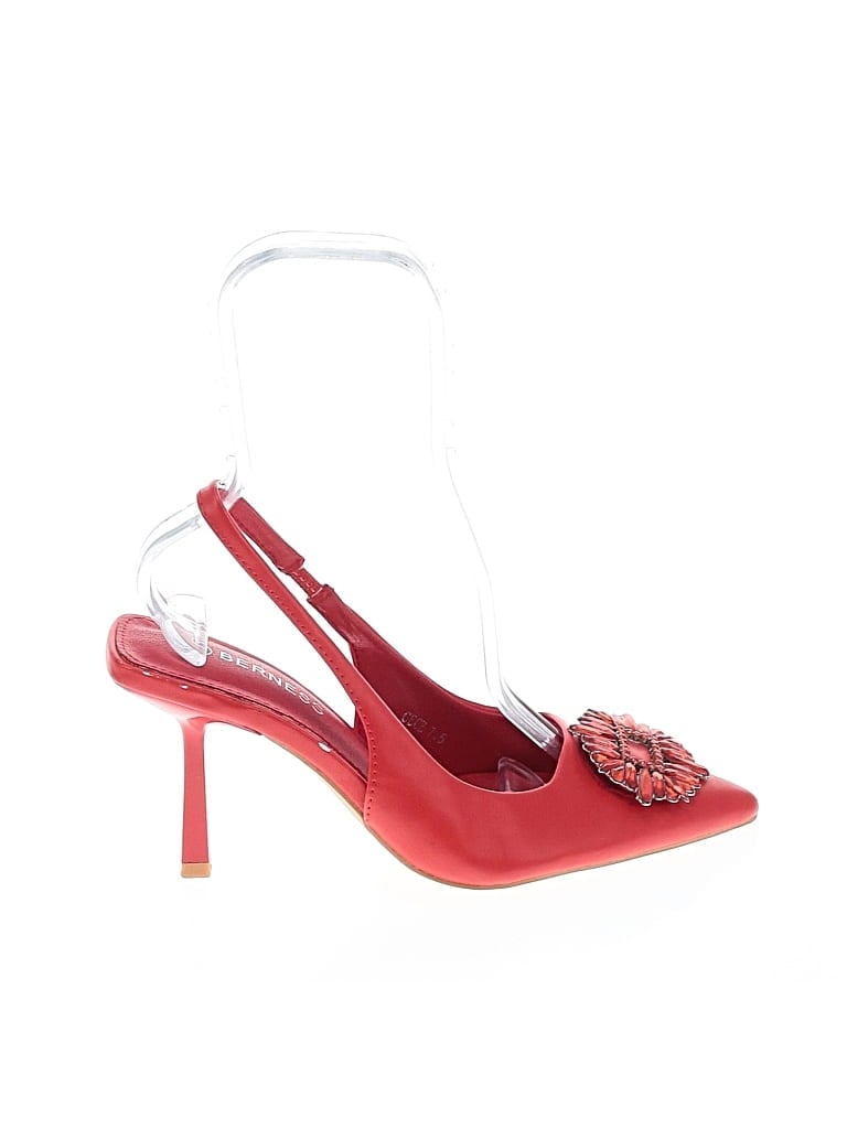 Pre-owned Berness Heels In Red