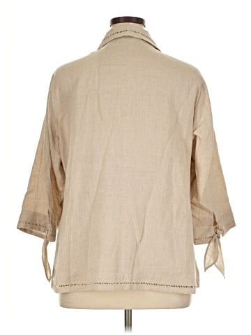 Liz Claiborne 3/4 Sleeve Button-Down Shirt (view 2)