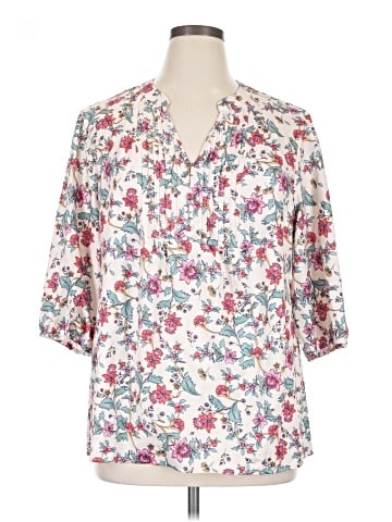 BLOOMCHIC 3/4 Sleeve Blouse (view 1)