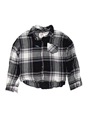 Justice Long Sleeve Button-Down Shirt (view 1)
