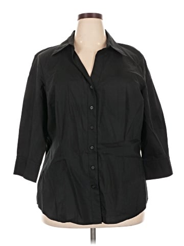 Worthington 3/4 Sleeve Button-Down Shirt (view 1)