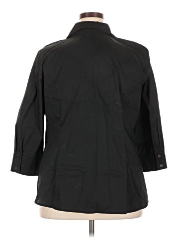 Worthington 3/4 Sleeve Button-Down Shirt (view 2)