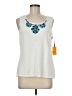 Ruby Rd. White Sleeveless T-Shirt Size M - photo 1