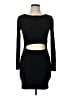 Wilfred Solid Black Cocktail Dress Size L - photo 1