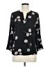 Daniel Rainn 100% Polyester Black 3/4 Sleeve Blouse Size M - photo 1