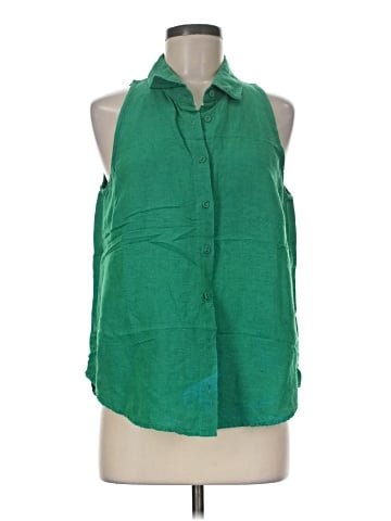 Boston Proper Sleeveless Button-Down Shirt (view 1)