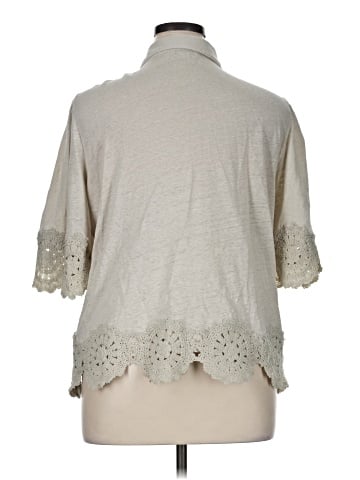 Chico's 3/4 Sleeve Button-Down Shirt (view 2)