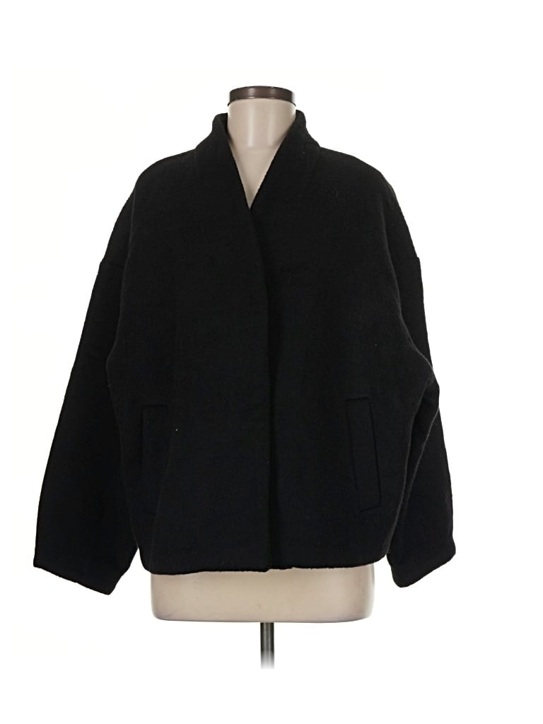 Pre-owned Primark Wool Cardigan Sweater In Black