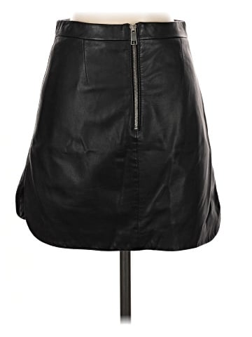 Topshop Faux Leather Skirt (view 2)
