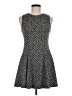 BCBGeneration Chevron-herringbone Gray Cocktail Dress Size 6 - photo 1