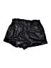 Alice + Olivia Metallic Black Shorts Size L - photo 2