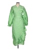 Never Fully Dressed Checkered-gingham Green Casual Dress Size 10 Petite - photo 1