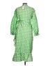 Never Fully Dressed Checkered-gingham Green Casual Dress Size 10 Petite - photo 2