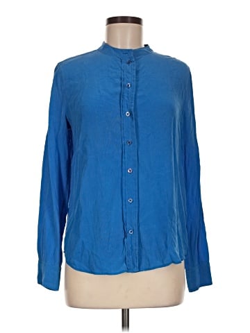 Equipment Long Sleeve Silk Top (view 1)