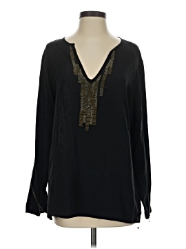 Nanette Lepore Long Sleeve Silk Top (view 1)