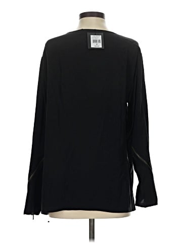 Nanette Lepore Long Sleeve Silk Top (view 2)