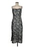 Express 100% Polyester Animal Print Silver Cocktail Dress Size M - photo 1